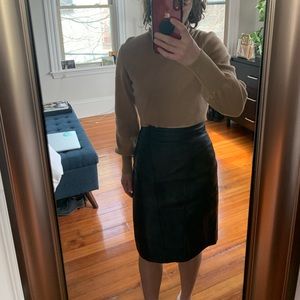 Wilson Leather Vintage Leather Pencil Skirt